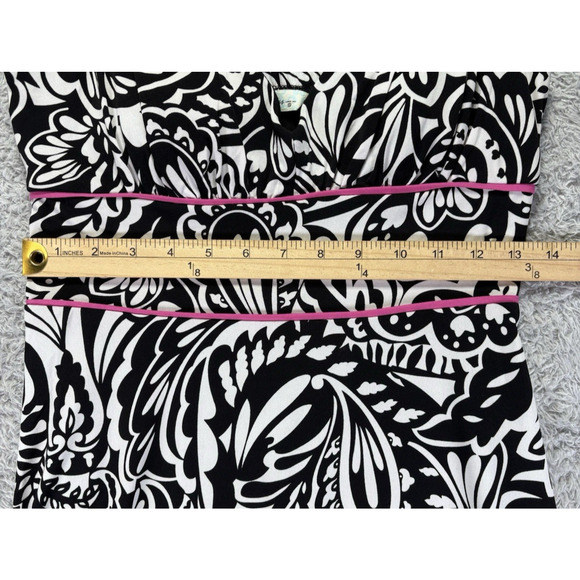 Speechless Dress Womens Small‎ Black White Pink 90s Y2K Slip V Neck Rockabilly - Picture 9 of 12